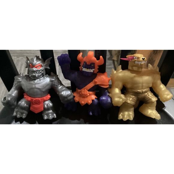 Heroes of Goo Jit Zu Stretchy Knight Blazagon Squishy Corruptagon HTF Mr Beast - Picture 3 of 5